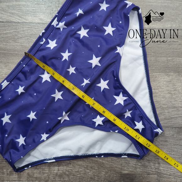 Adisputent High Waist Crop Bikini Swimsuit Size L - Picture 5 of 6